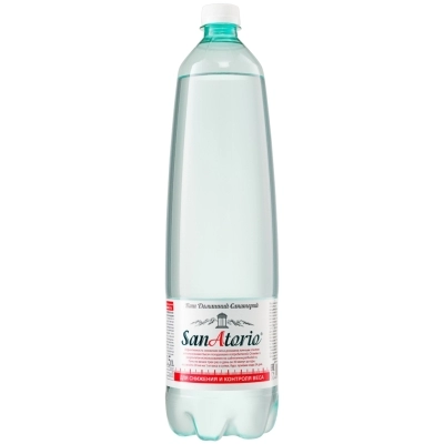 Минеральная лечебно-столовая вода "СанАторио" 1.5л газ