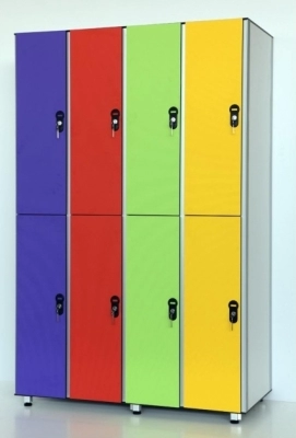 Шкафчики HPL для раздевалок. Мебель HPL влагостойкая