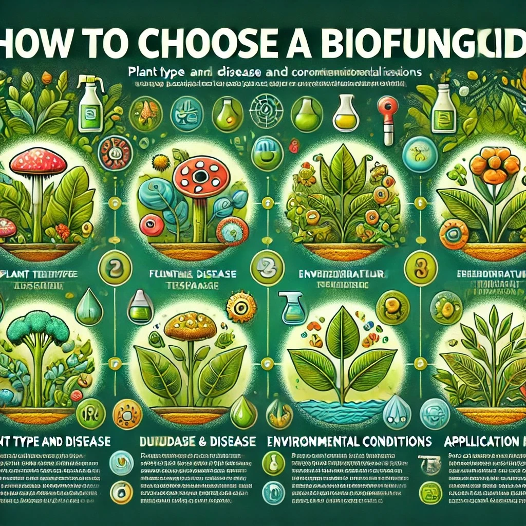 изображение, которое поможет визуально представить ключевые аспекты выбора биофунгицида.