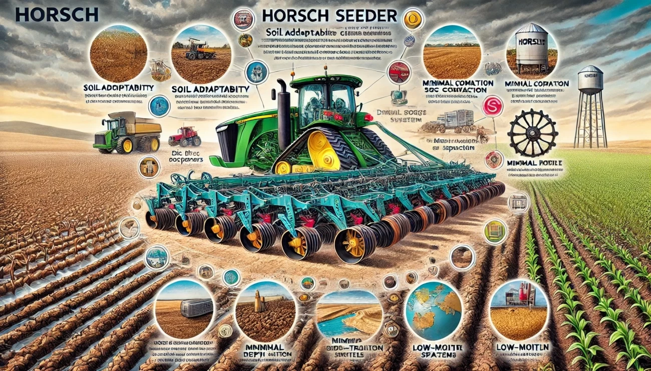 посевной комплекс Horsch, адаптированный к различным типам почвы и климатическим условиям, включая засушливые регионы