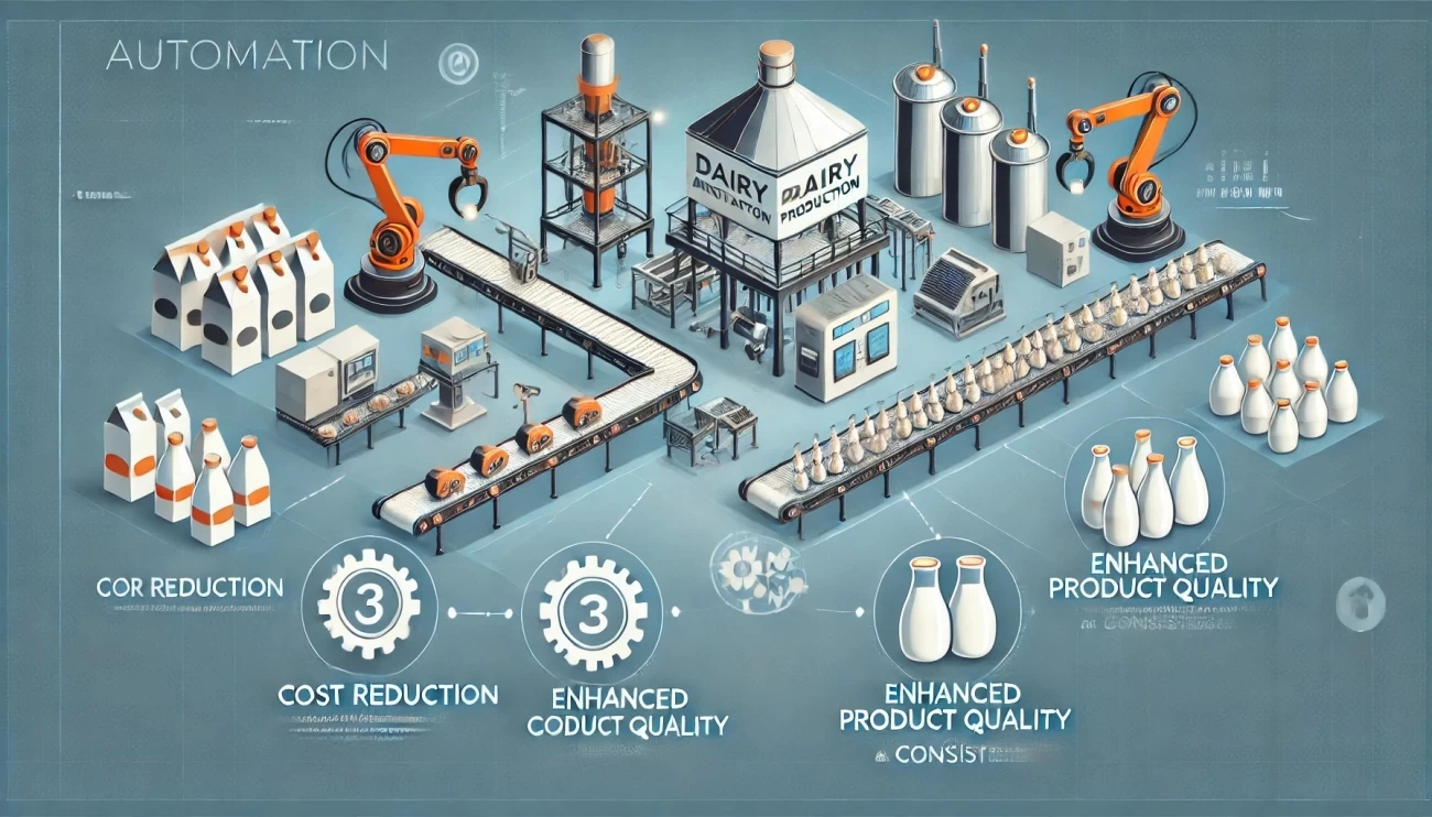 как автоматизация на молочных заводах способствует сокращению затрат и повышению стабильности и качества продукции, обеспечивая конкурентные преимущества