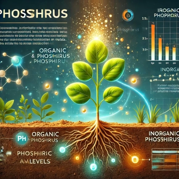 изображение, иллюстрирующее роль фосфора как ключевого элемента питания растений.