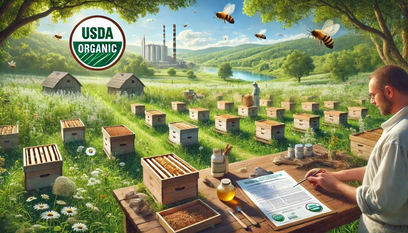 изображение, иллюстрирующее стандарты USDA Organic для пчеловодства