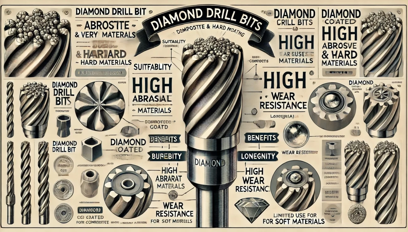 алмазные сверла с акцентом на их износостойкость и эффективность при работе с твердыми материалами, а также включает плюсы и минусы. 