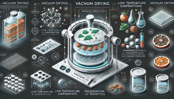 изображение, демонстрирующее технологию вакуумной сушки. 